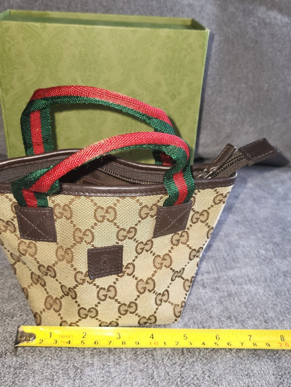 GUCCI Mini GG Canvas Web Childrens Handbag - Picture 14 of 14